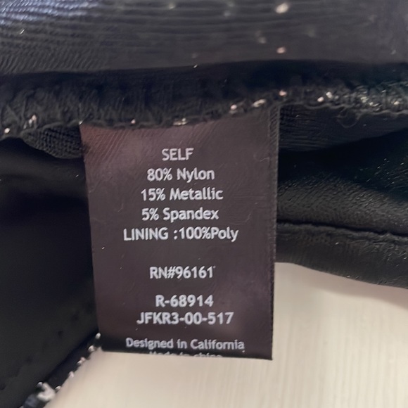 Bebop metallic black and silver backless halter mini dress size small NWT - Picture 4 of 6